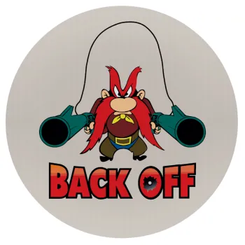 Yosemite Sam Back OFF, Mousepad Στρογγυλό 20cm