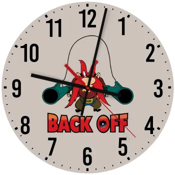 Yosemite Sam Back OFF, Ρολόι τοίχου ξύλινο (30cm)