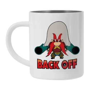 Yosemite Sam Back OFF, Mug Stainless steel double wall 300ml