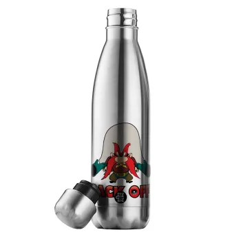 Yosemite Sam Back OFF, Inox (Stainless steel) double-walled metal mug, 500ml