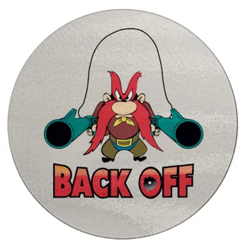 Yosemite Sam Back OFF, Επιφάνεια κοπής γυάλινη στρογγυλή (30cm)