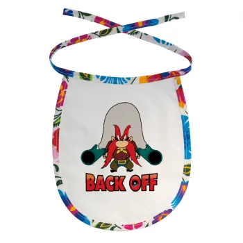 Yosemite Sam Back OFF, Σαλιάρα μωρού αλέκιαστη με κορδόνι Χρωματιστή