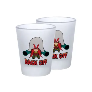 Yosemite Sam Back OFF, Σφηνοπότηρα γυάλινα 45ml του πάγου (2 τεμάχια)