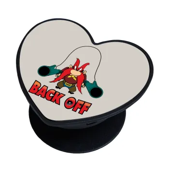 Yosemite Sam Back OFF, Phone Holders Stand  καρδιά Μαύρο Βάση Στήριξης Κινητού στο Χέρι