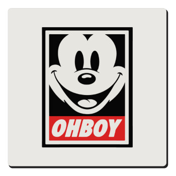 Oh boy μίκυ, Τετράγωνο μαγνητάκι ξύλινο 6x6cm