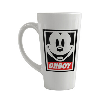 Oh boy μίκυ, Κούπα κωνική Latte Μεγάλη, κεραμική, 450ml