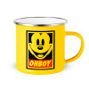 Yellow Enamel Metallic Cup 360ml