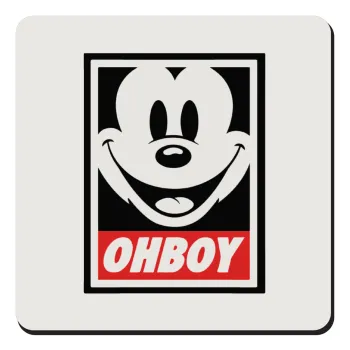 Oh boy μίκυ, Τετράγωνο μαγνητάκι ξύλινο 9x9cm