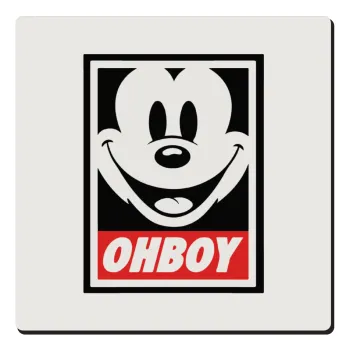 Oh boy μίκυ, Τετράγωνο μαγνητάκι ξύλινο 6x6cm