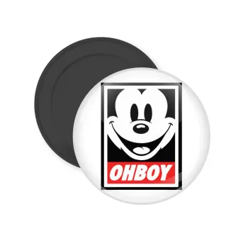 Oh boy μίκυ, Μαγνητάκι ψυγείου στρογγυλό διάστασης 5cm