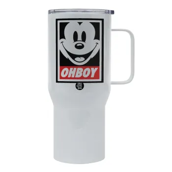 Oh boy μίκυ, Tumbler με καπάκι, διπλού τοιχώματος (θερμό) 750L