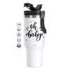Mega Stainless steel Tumbler with lid, double wall 1,2L