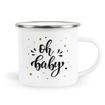 Oh baby, Κούπα Μεταλλική εμαγιέ λευκη 360ml