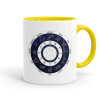 Mug colored yellow, ceramic, 330ml