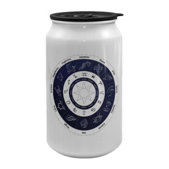 Ζωδιακός κύκλος, Κούπα ταξιδιού μεταλλική με καπάκι (tin-can) 500ml