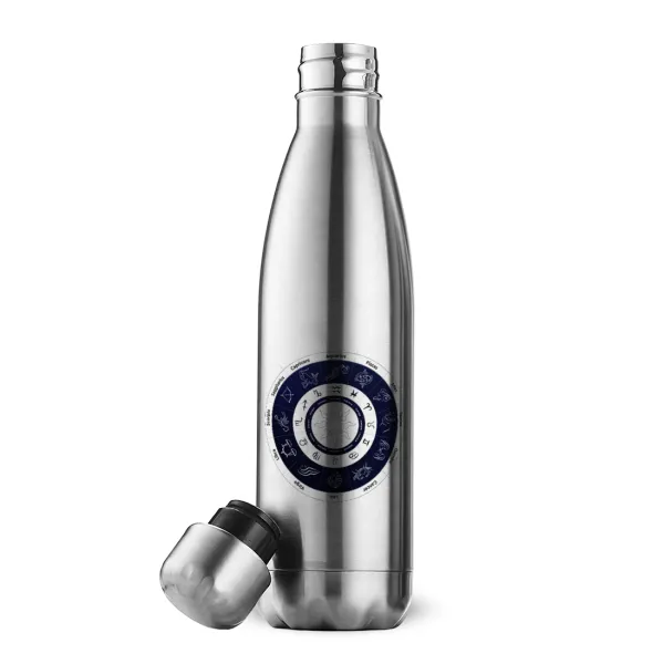 Ζωδιακός κύκλος — Inox (Stainless steel) double-walled metal mug, 500ml