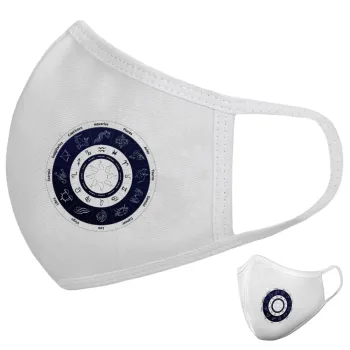 Ζωδιακός κύκλος, Μάσκα υφασμάτινη υψηλής άνεσης παιδική (Δώρο πλαστική θήκη)