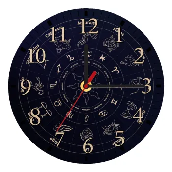 Ζωδιακός κύκλος, Ρολόι τοίχου ξύλινο plywood (20cm)