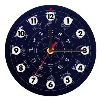 Ζωδιακός κύκλος, Ρολόι τοίχου ξύλινο (20cm)