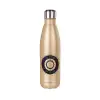 Glitter gold stainless steel thermos bottle, double-walled, 500ml
