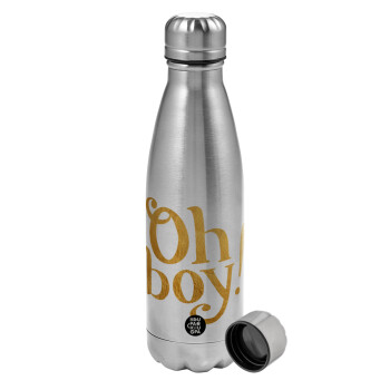 Oh baby gold, Metallic water bottle, stainless steel, 750ml