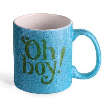 Oh baby gold, Κούπα Σιέλ Glitter που γυαλίζει, κεραμική, 330ml