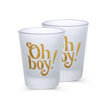 Oh baby gold, Σφηνοπότηρα γυάλινα 45ml του πάγου (2 τεμάχια)