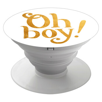 Oh baby gold, Phone Holders Stand  White Hand-held Mobile Phone Holder