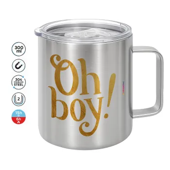 Oh baby gold, Mug Stainless steel double wall 300ml