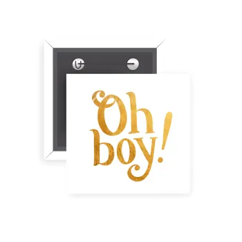 Oh baby gold, Κονκάρδα παραμάνα τετράγωνη 5x5cm