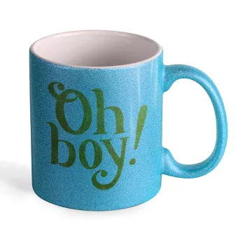 Oh baby gold, Κούπα Σιέλ Glitter που γυαλίζει, κεραμική, 330ml