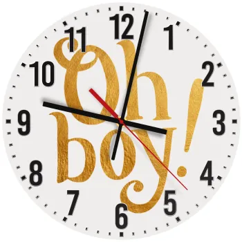 Oh baby gold, Ρολόι τοίχου ξύλινο (30cm)