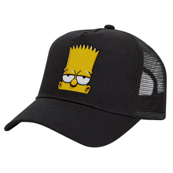 The Simpsons Bart, Καπέλο Trucker με Δίχτυ, Μαύρο, (ΒΑΜΒΑΚΕΡΟ, ΠΑΙΔΙΚΟ, UNISEX, ONE SIZE)