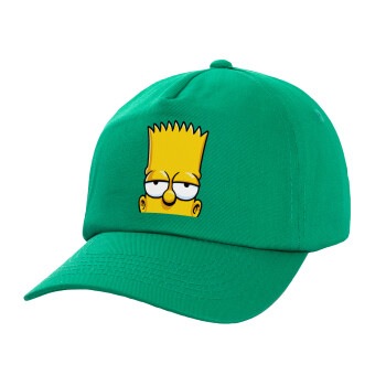 The Simpsons Bart, Καπέλο Baseball, 100% Βαμβακερό, Low profile, Πράσινο