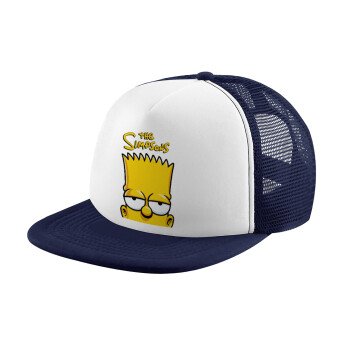 The Simpsons Bart, Καπέλο παιδικό Soft Trucker με Δίχτυ Dark Blue/White 