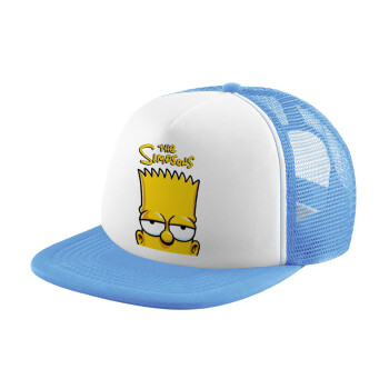 The Simpsons Bart, Καπέλο παιδικό Soft Trucker με Δίχτυ Γαλάζιο/Λευκό