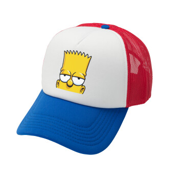 The Simpsons Bart, Καπέλο Ενηλίκων Soft Trucker με Δίχτυ Red/Blue/White (POLYESTER, ΕΝΗΛΙΚΩΝ, UNISEX, ONE SIZE)