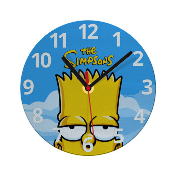 The Simpsons Bart, Ρολόι τοίχου γυάλινο (20cm)