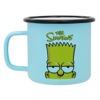 The Simpsons Bart, Κούπα Μεταλλική εμαγιέ ΜΑΤ σιέλ 360ml