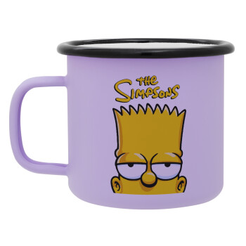 The Simpsons Bart, Κούπα Μεταλλική εμαγιέ ΜΑΤ Light Pastel Purple 360ml