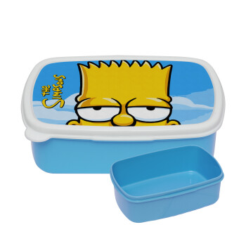 The Simpsons Bart, ΜΠΛΕ παιδικό δοχείο φαγητού (lunchbox) πλαστικό (BPA-FREE) Lunch Βox M18 x Π13 x Υ6cm