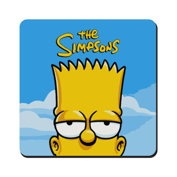 The Simpsons Bart, Τετράγωνο μαγνητάκι ξύλινο 9x9cm
