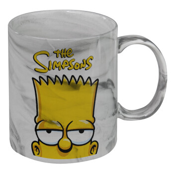 The Simpsons Bart, Mug ceramic marble style, 330ml