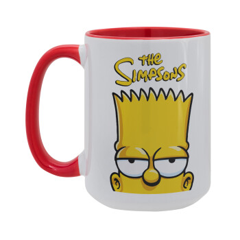 The Simpsons Bart, Κούπα Mega 15oz, κεραμική Κόκκινη, 450ml