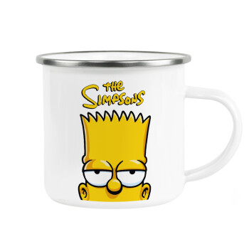 The Simpsons Bart, Κούπα Μεταλλική εμαγιέ λευκη 360ml