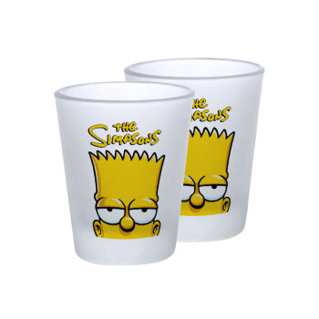 The Simpsons Bart, Σφηνοπότηρα γυάλινα 45ml του πάγου (2 τεμάχια)