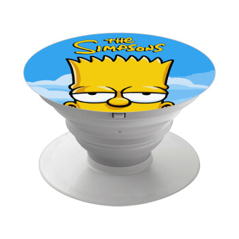 The Simpsons Bart, Phone Holders Stand  White Hand-held Mobile Phone Holder
