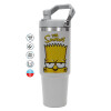 GREY color, 890ml (30oz) stainless Steel Tumbler with Handle