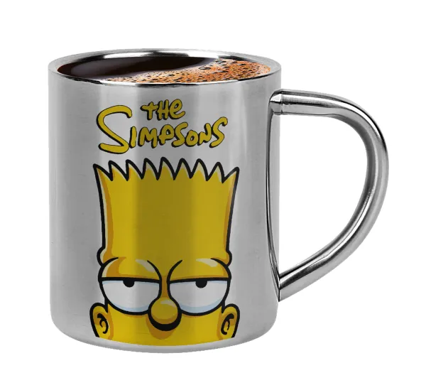 The Simpsons Bart — Double-wall metal cup for espresso (220ml)