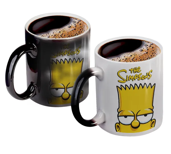 The Simpsons Bart — Κούπα Μαγική, κεραμική, 330ml που αλλάζει χρώμα με το ζεστό ρόφημα
